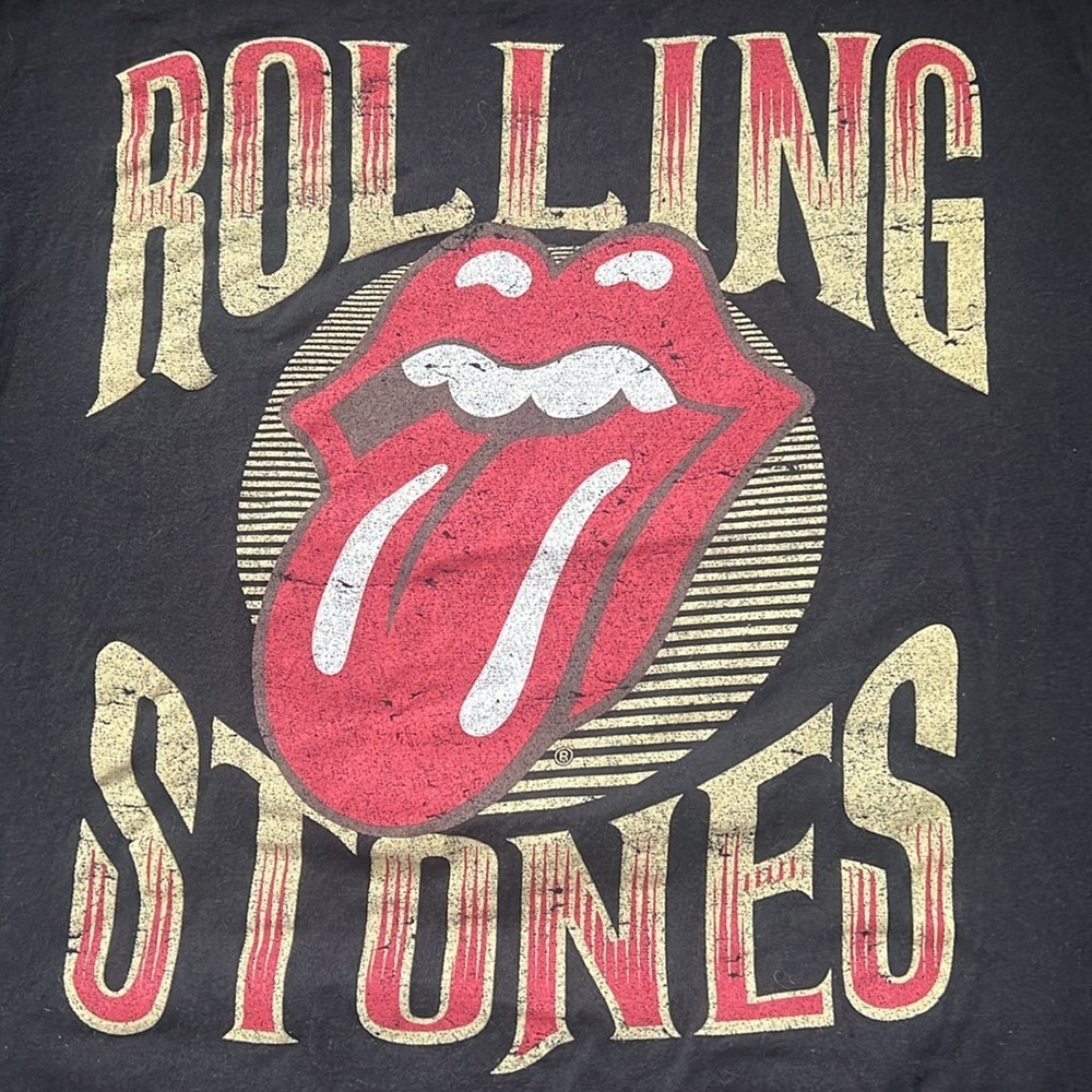 Rolling Stones Graphic TShirt Black Size Medium